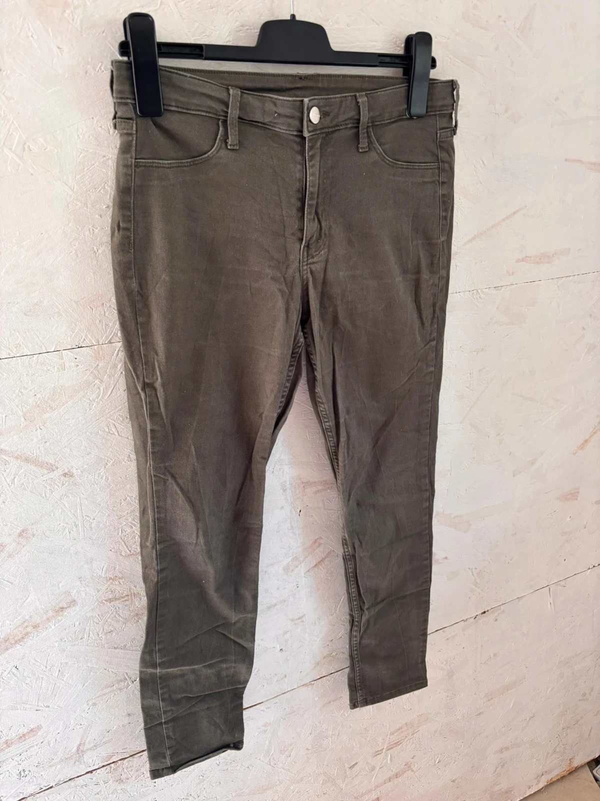 Khaki H&M Skinny Jean Pants (&Denim) Size 38 (US 29) Very Good Condition – photo 2